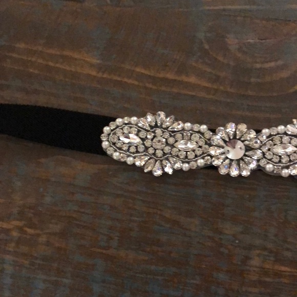 Rhinestone black belt - Picture 7 of 14